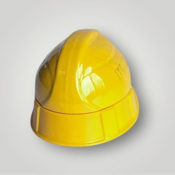 Vintage Avon Construction Yellow Hard Hat After Shave Bottle - Picture 5 of 13